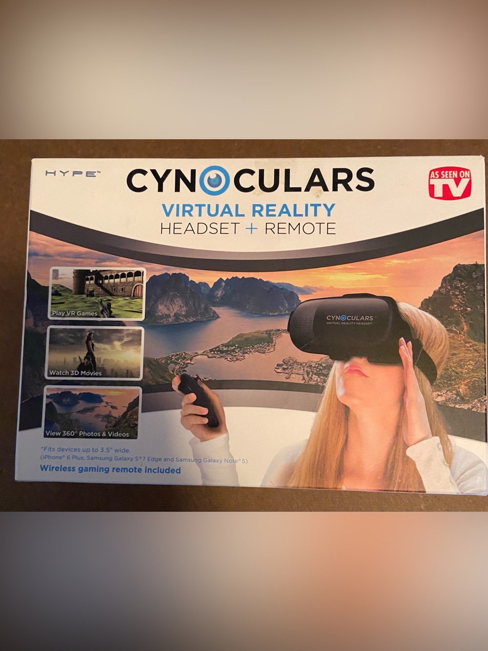 Hype Cynoculars Virtual Reality Headset & Remote - Black